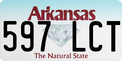 AR license plate 597LCT