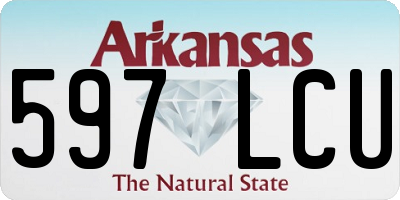 AR license plate 597LCU
