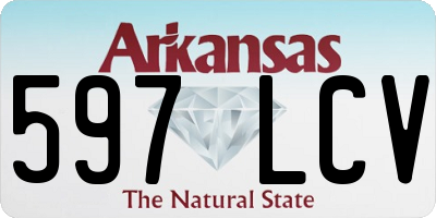AR license plate 597LCV