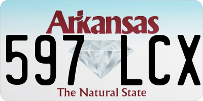 AR license plate 597LCX
