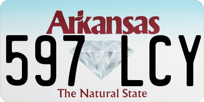 AR license plate 597LCY