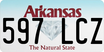 AR license plate 597LCZ
