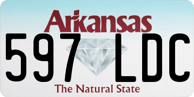 AR license plate 597LDC