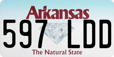 AR license plate 597LDD