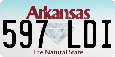 AR license plate 597LDI