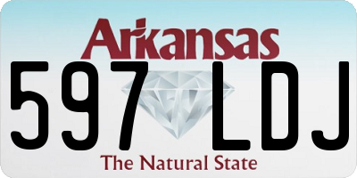 AR license plate 597LDJ