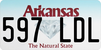 AR license plate 597LDL