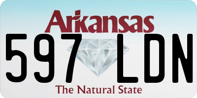AR license plate 597LDN