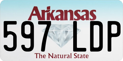 AR license plate 597LDP