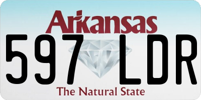 AR license plate 597LDR