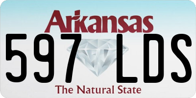 AR license plate 597LDS