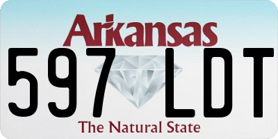 AR license plate 597LDT
