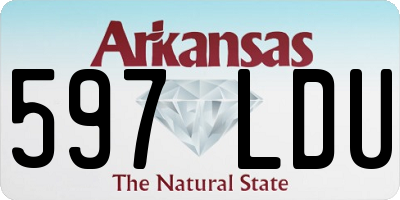 AR license plate 597LDU