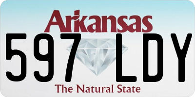 AR license plate 597LDY