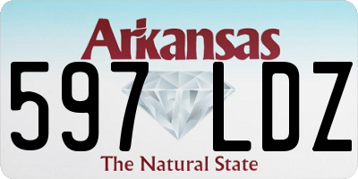 AR license plate 597LDZ