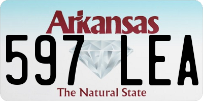 AR license plate 597LEA