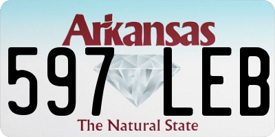 AR license plate 597LEB