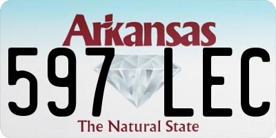 AR license plate 597LEC