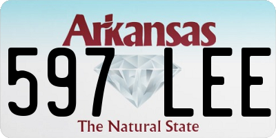 AR license plate 597LEE