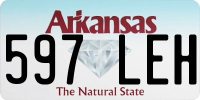 AR license plate 597LEH