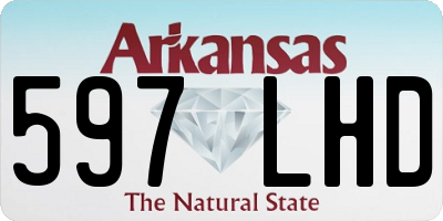 AR license plate 597LHD