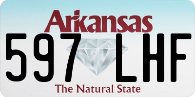 AR license plate 597LHF