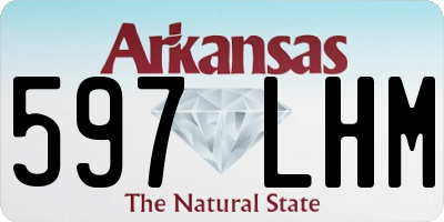 AR license plate 597LHM