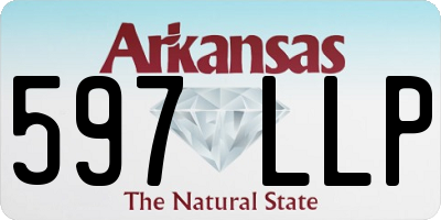 AR license plate 597LLP