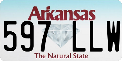 AR license plate 597LLW