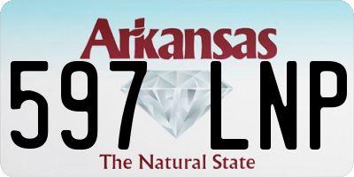 AR license plate 597LNP