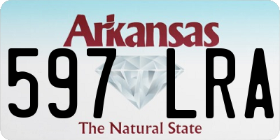 AR license plate 597LRA