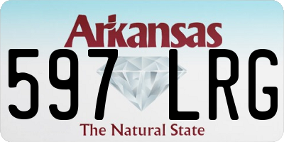 AR license plate 597LRG