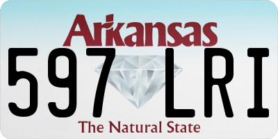 AR license plate 597LRI