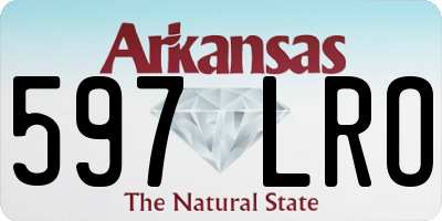 AR license plate 597LRO