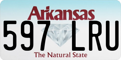 AR license plate 597LRU