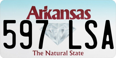 AR license plate 597LSA