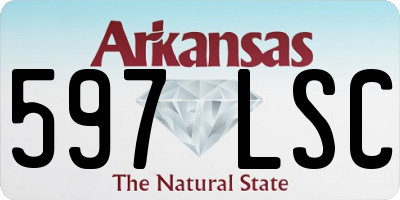 AR license plate 597LSC