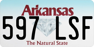 AR license plate 597LSF