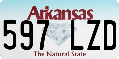 AR license plate 597LZD