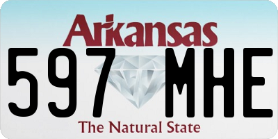 AR license plate 597MHE