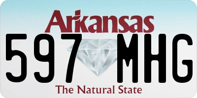 AR license plate 597MHG
