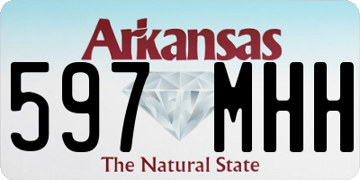 AR license plate 597MHH