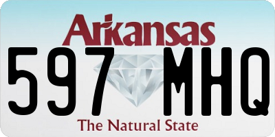 AR license plate 597MHQ