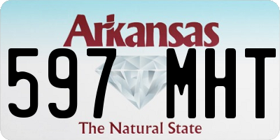 AR license plate 597MHT