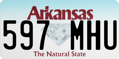 AR license plate 597MHU