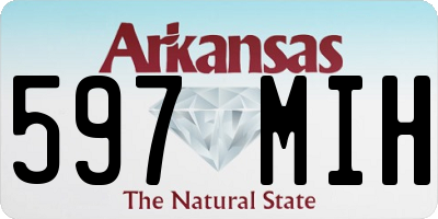 AR license plate 597MIH