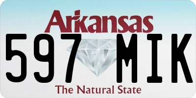 AR license plate 597MIK
