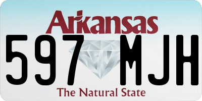 AR license plate 597MJH