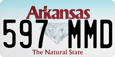 AR license plate 597MMD