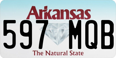 AR license plate 597MQB